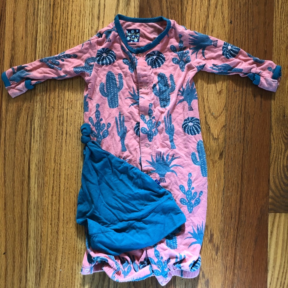 Kickee Pants Coverall and Gown combo